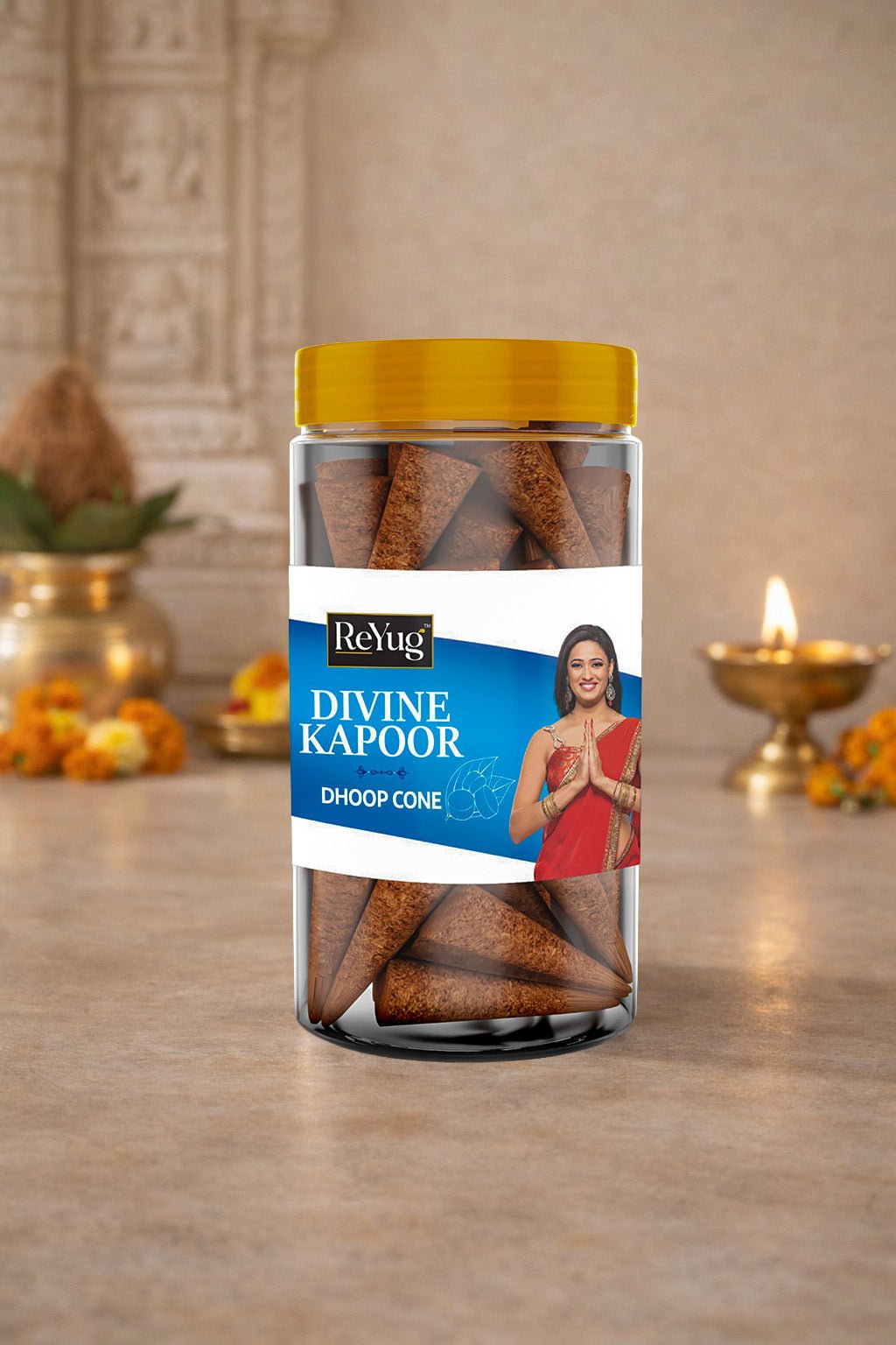 DIVINE KAPUR - REYUG DHOOP CONE JAR - Reyug