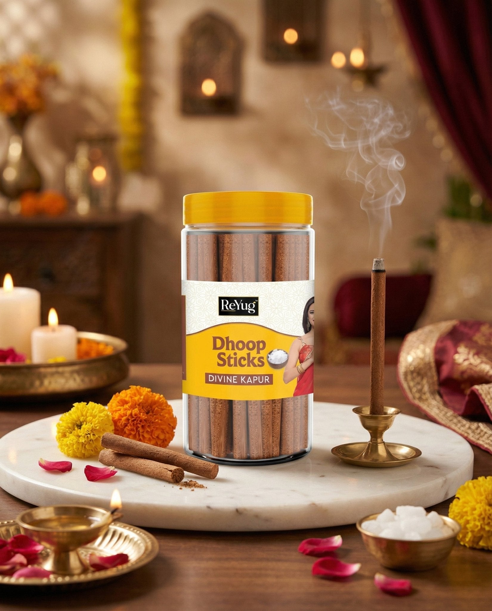 DIVINE KAPUR - REYUG DHOOP STICK JAR - Reyug