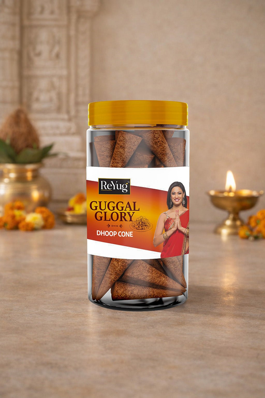 GUGGAL GLORY - REYUG DHOOP CONE JAR - Reyug