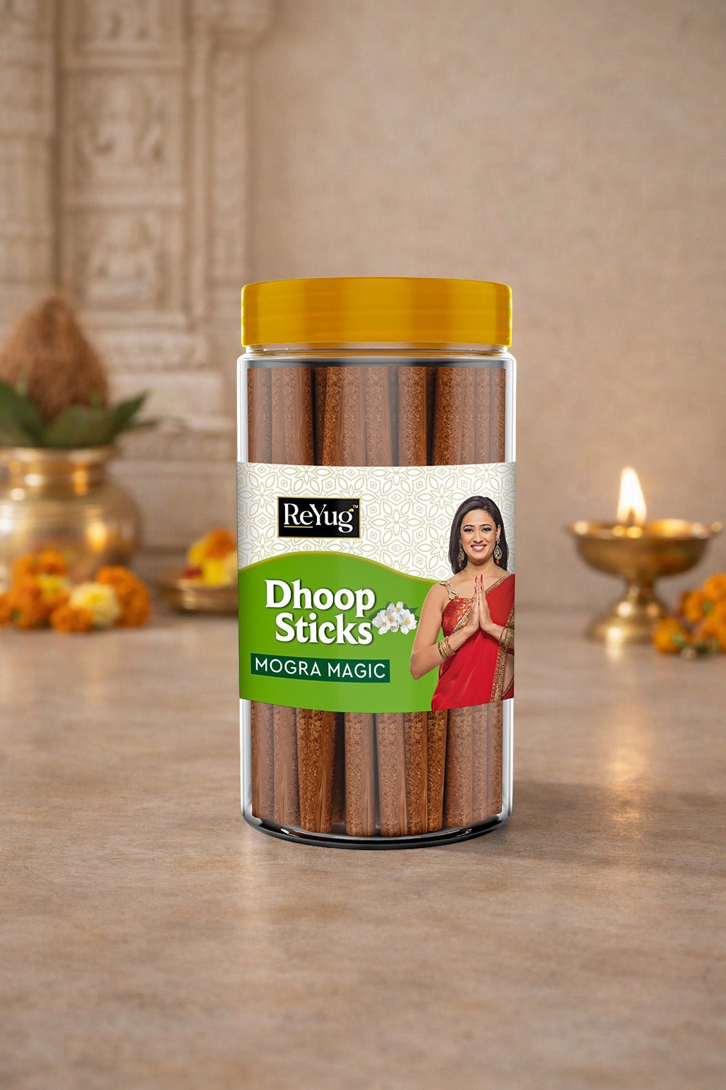 MOGRA MAGIC - REYUG DHOOP STICK JAR - Reyug