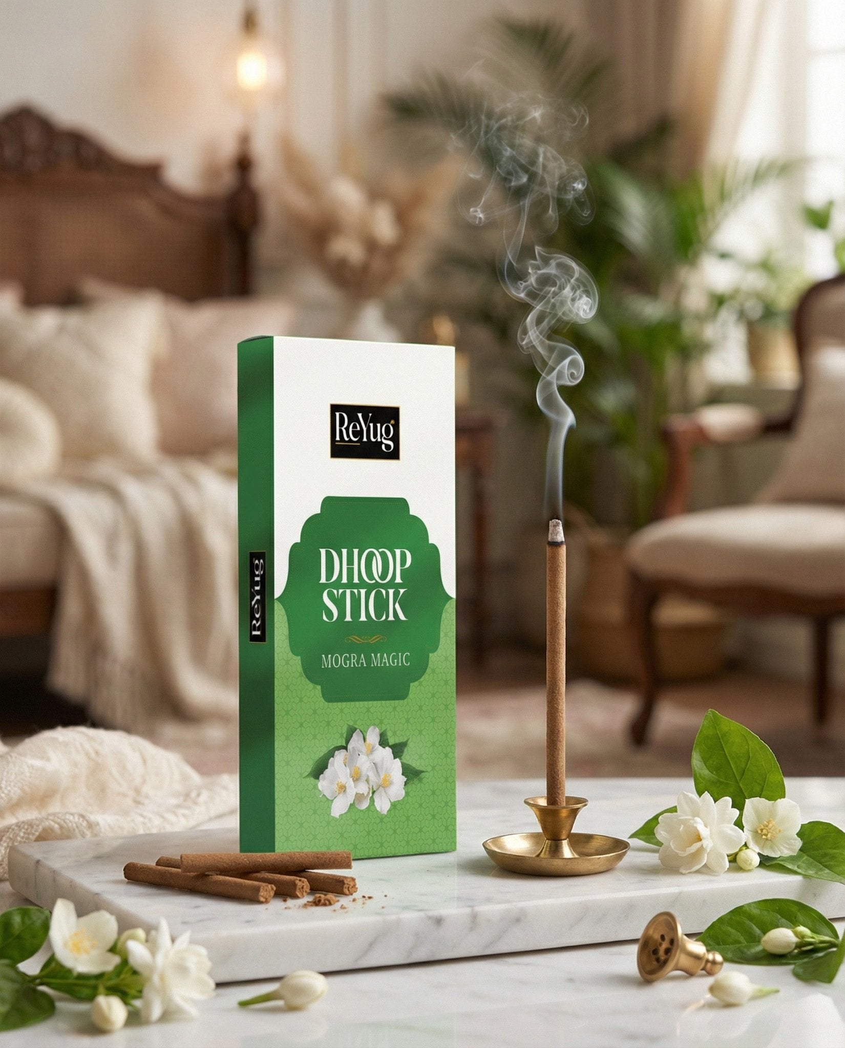 MOGRA MAGIC - REYUG DHOOP STICK (PACK OF 4) - Reyug