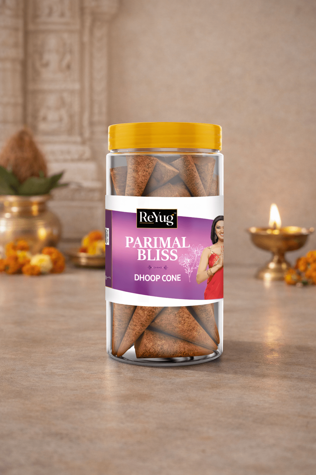 PARIMAL BLISS - REYUG DHOOP CONE JAR - Reyug