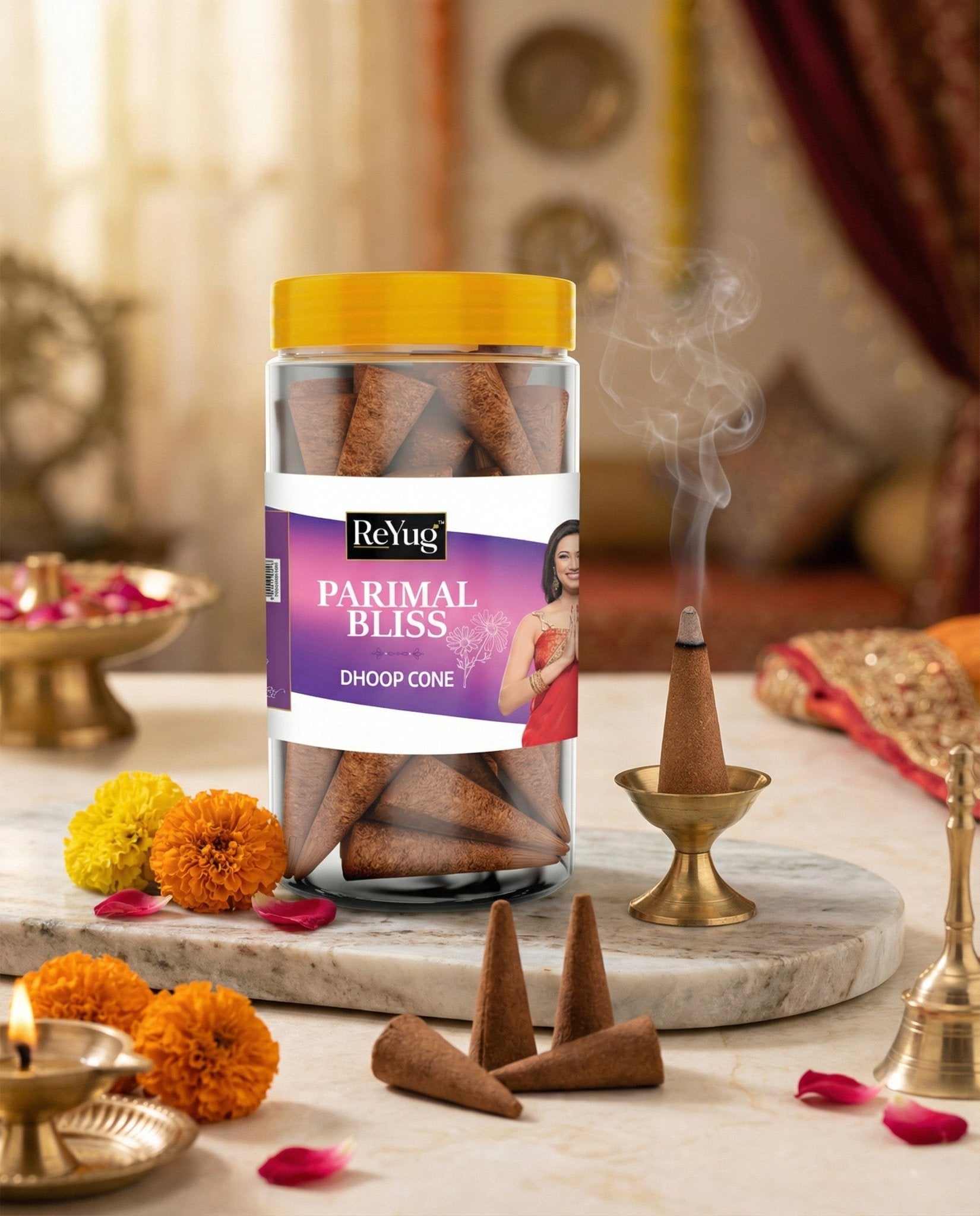 PARIMAL BLISS - REYUG DHOOP CONE JAR - Reyug