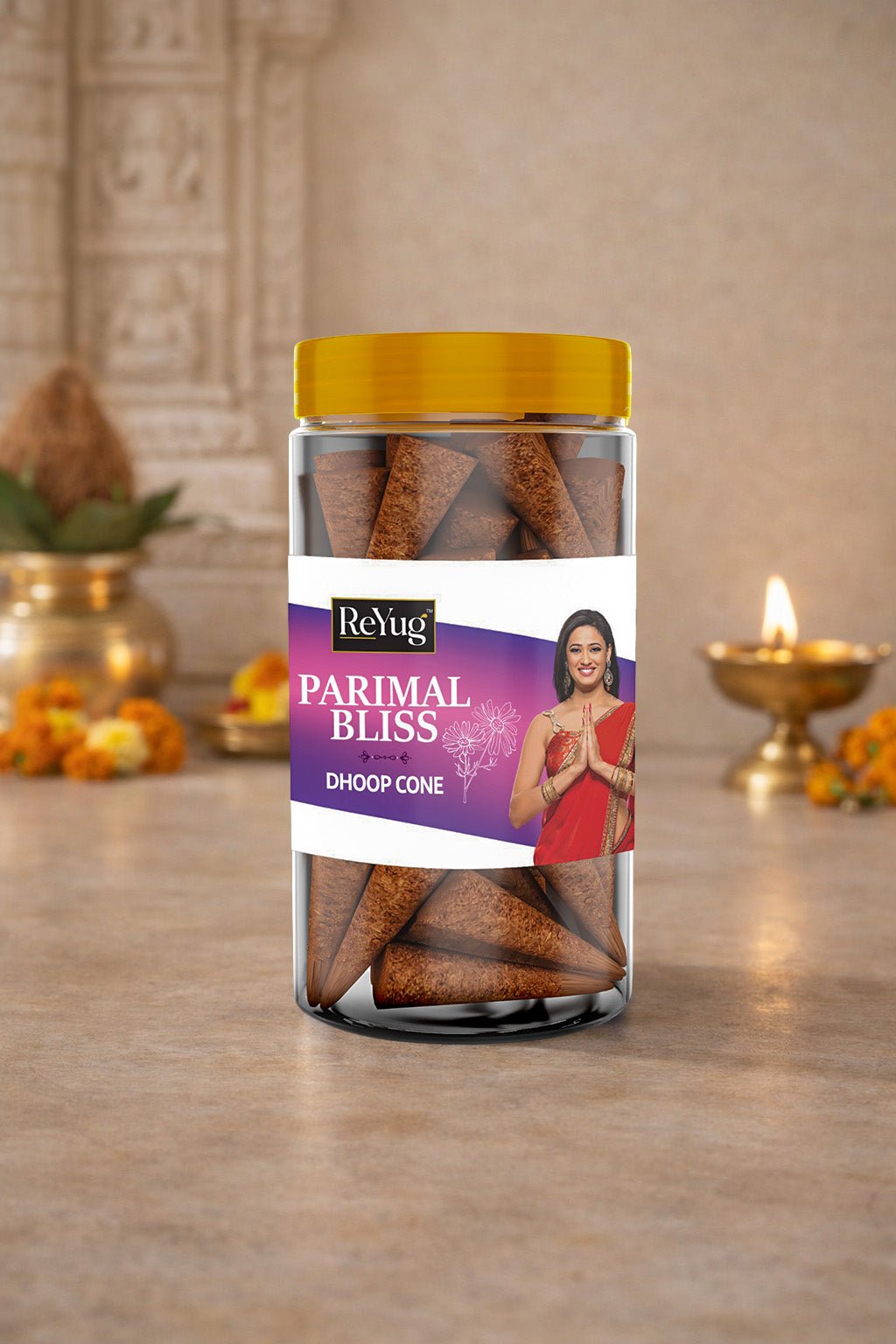 PARIMAL BLISS - REYUG DHOOP CONE JAR - Reyug
