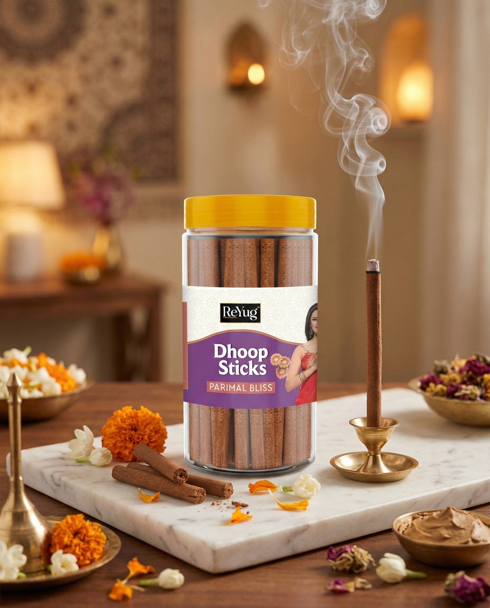 PARIMAL BLISS - REYUG DHOOP STICK JAR - Reyug