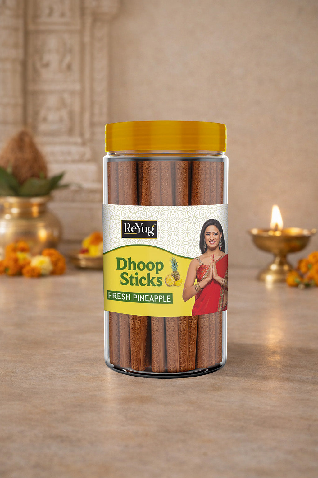 FRESH PINEAPPLE - REYUG DHOOP STICK JAR